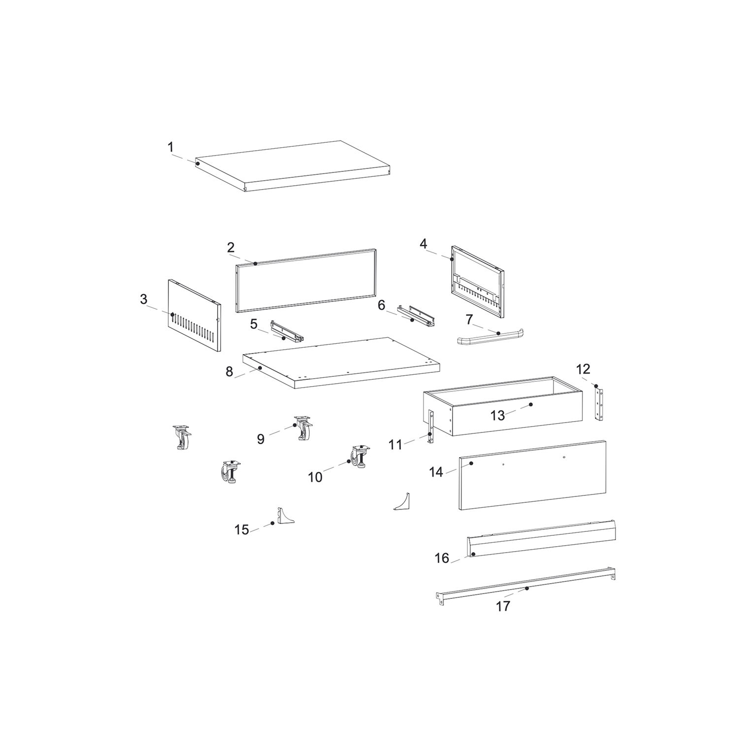 Connect Kamado Low Cabinet Unit Parts
