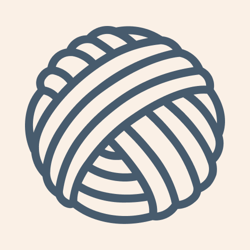 Lichtbruin katoen garen