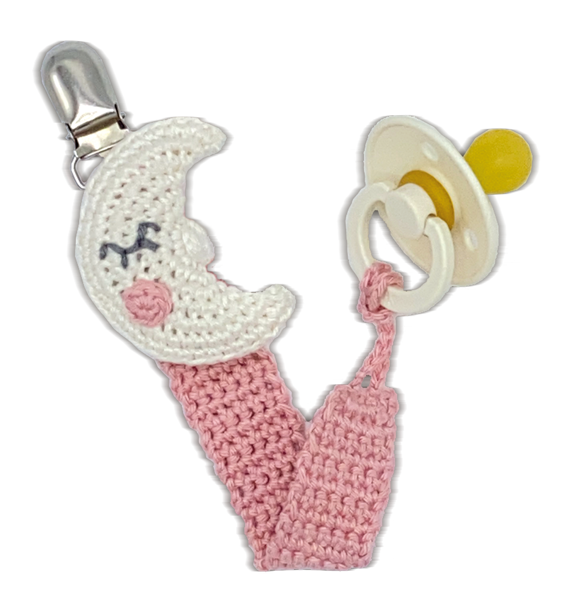 Pacifier Clip Moon