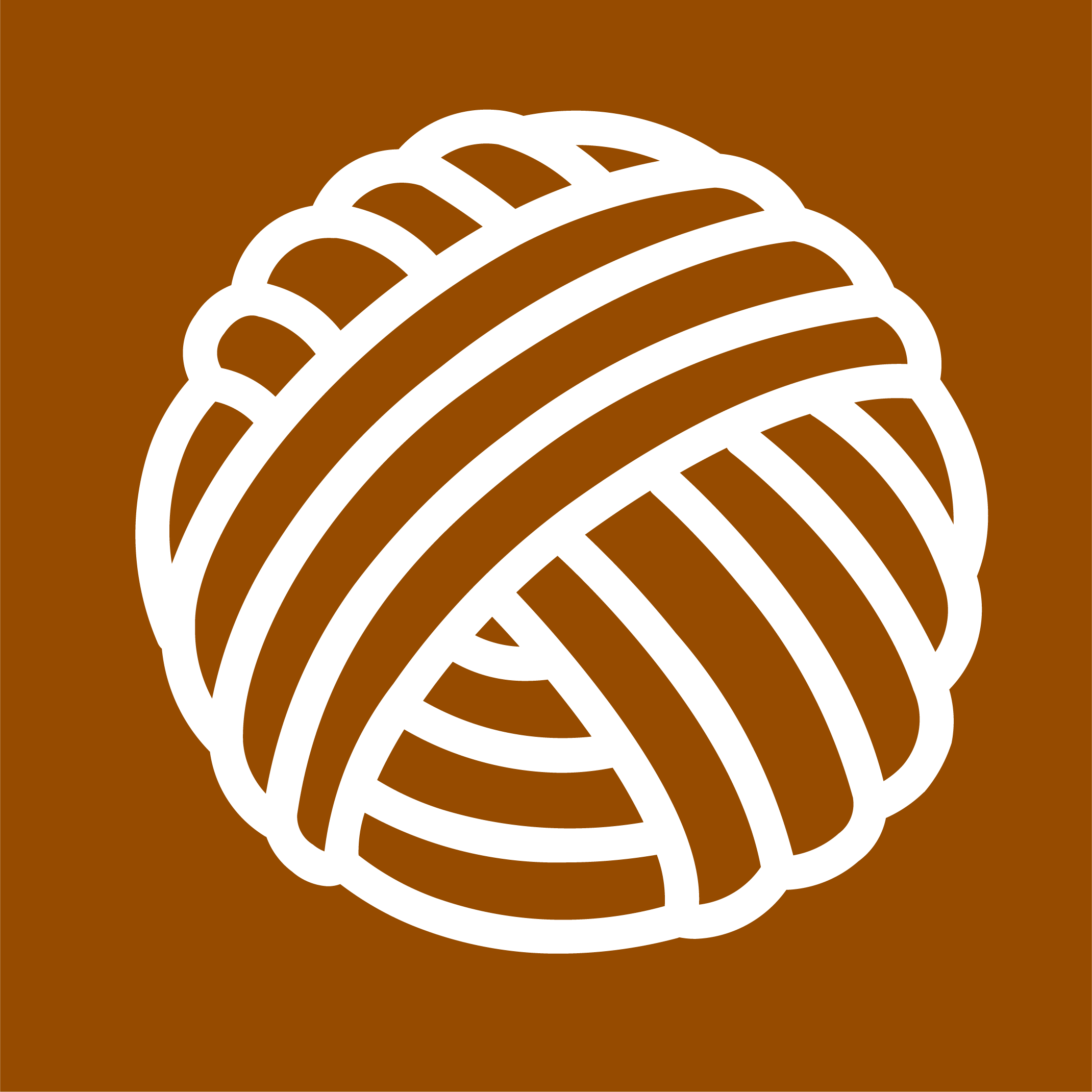 Hnědá bavlněná příze