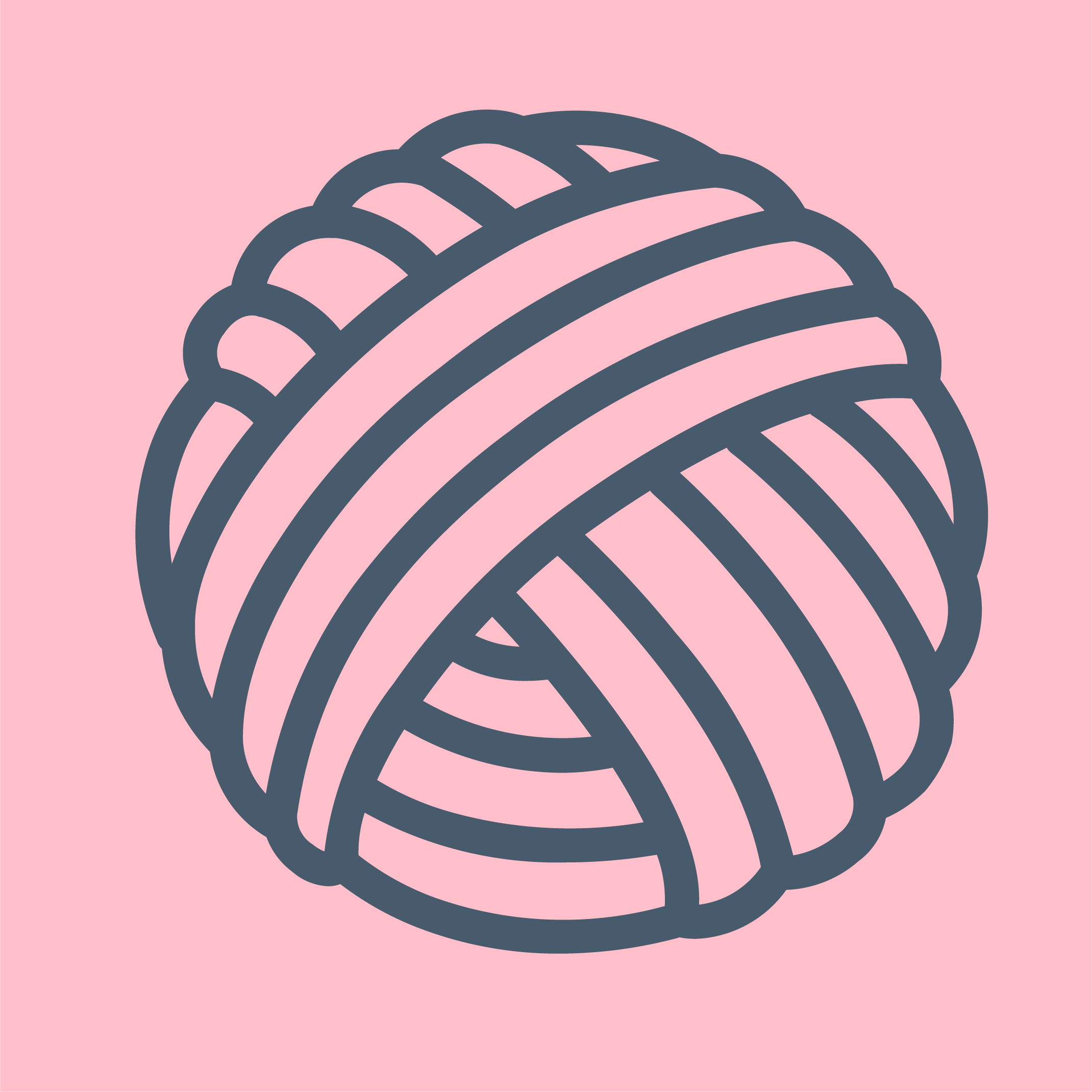 Růžová bavlněná příze