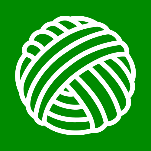 Donkergroen katoen garen