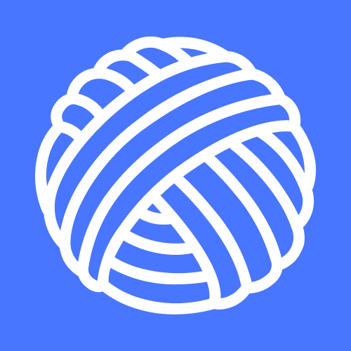 Blue cotton yarn