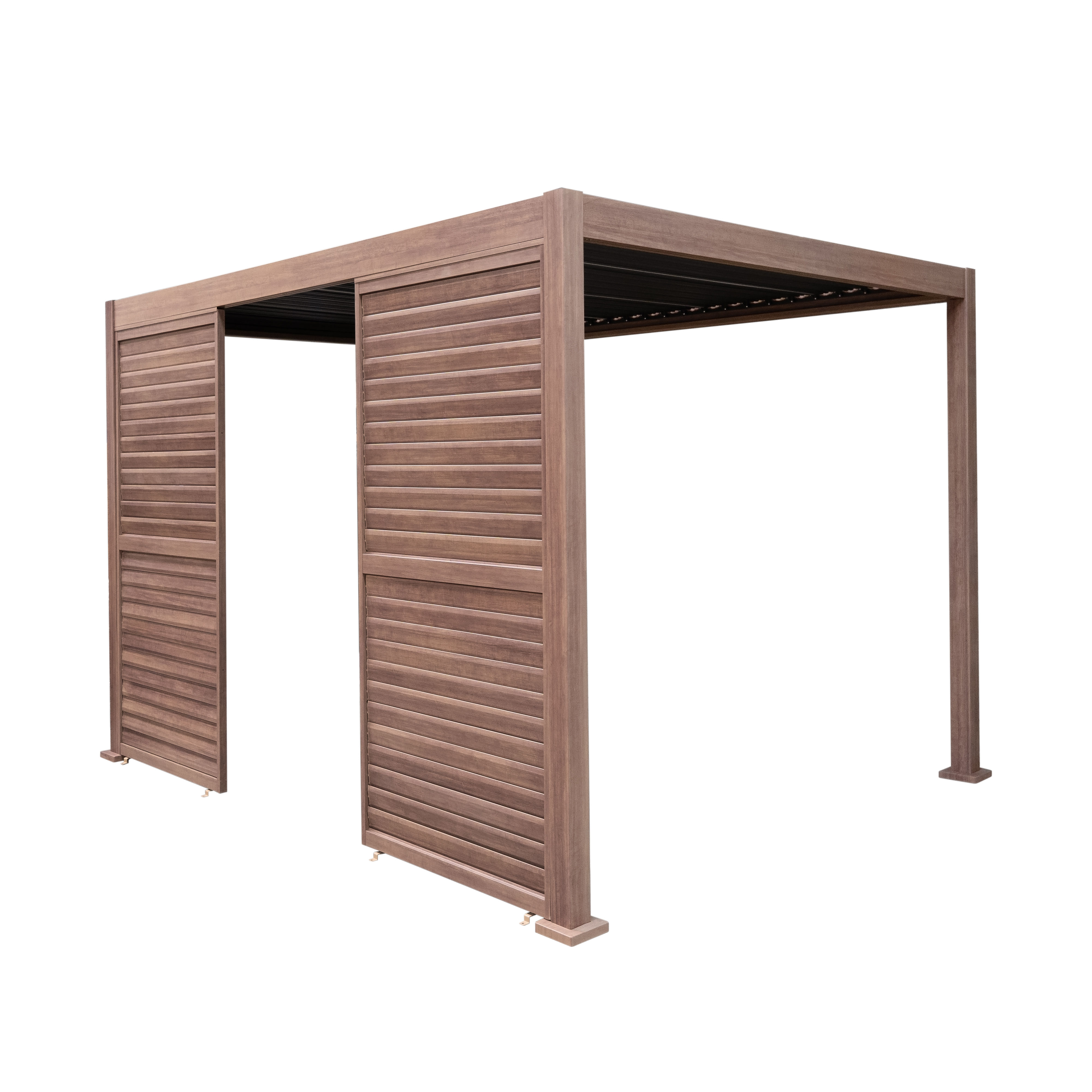 Aluminium Wood Effect Pergola - Louvre Panel