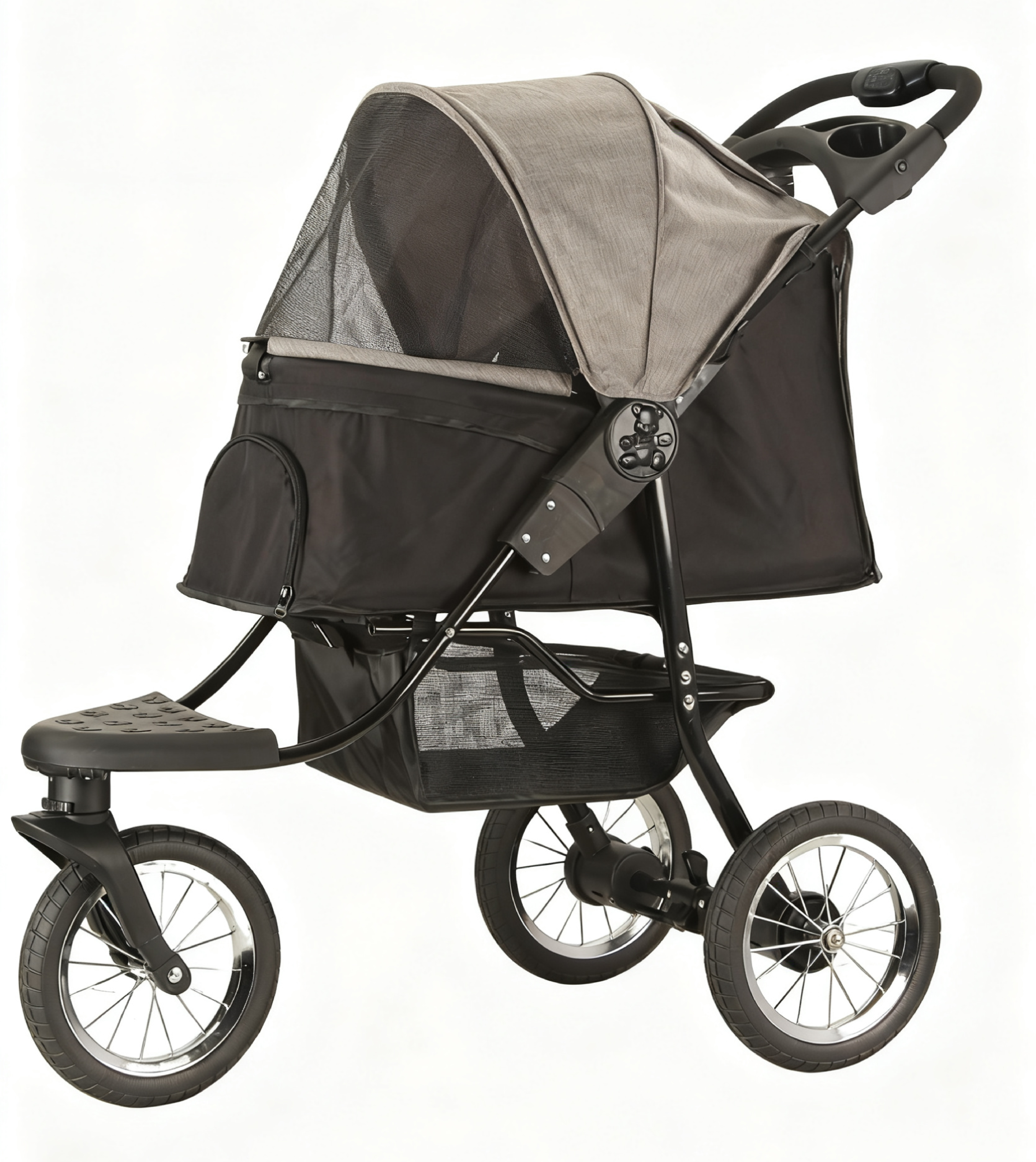 Pet Jogger with Rain Cover & Caddy