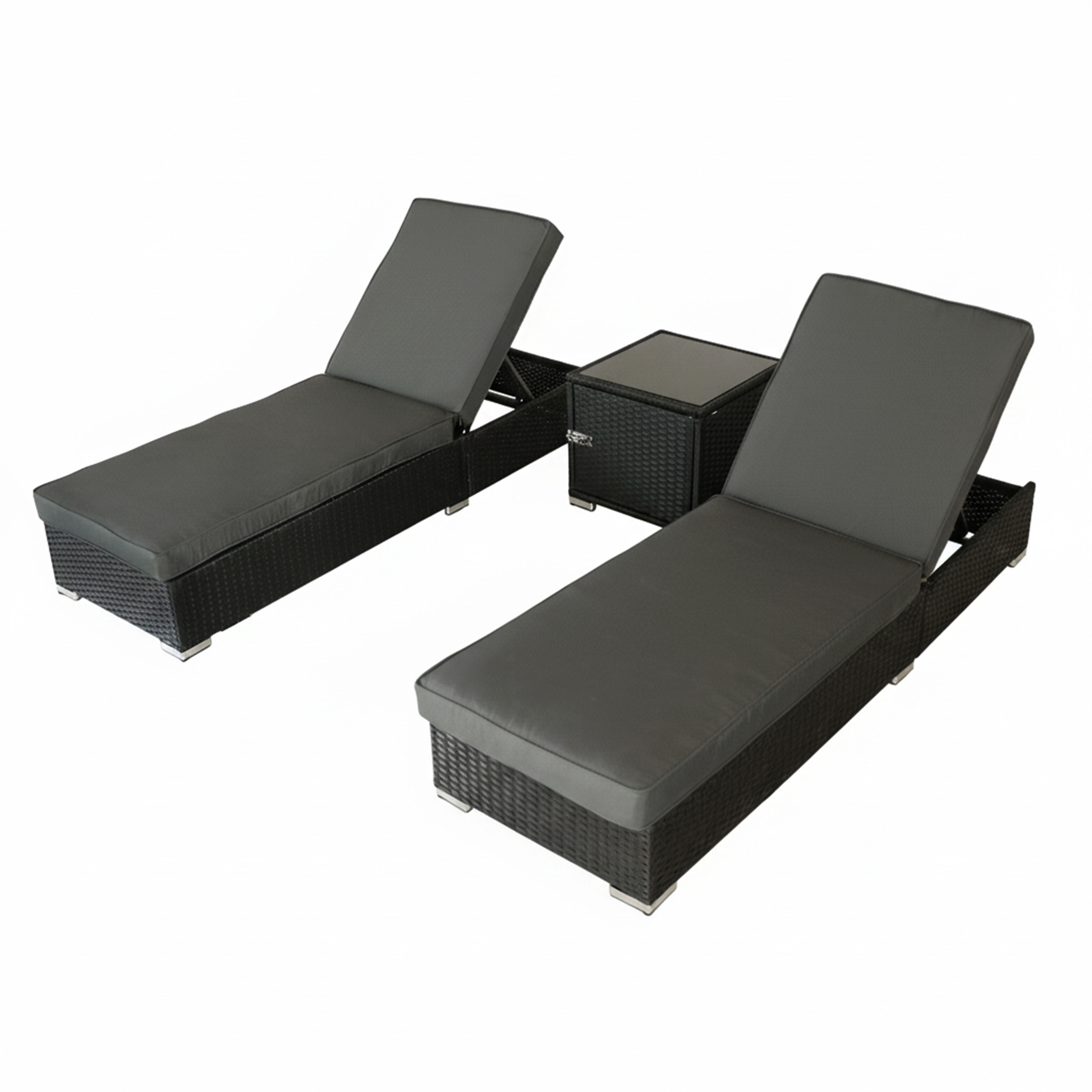 Rattan Sun Lounger Set