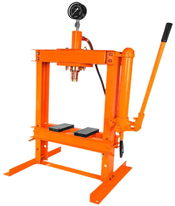 T-Mech 10 Ton Bench Mounted Hydraulic Shop Press Gauge