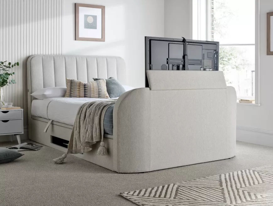 Aspen Upholstered Ottoman TV Bed