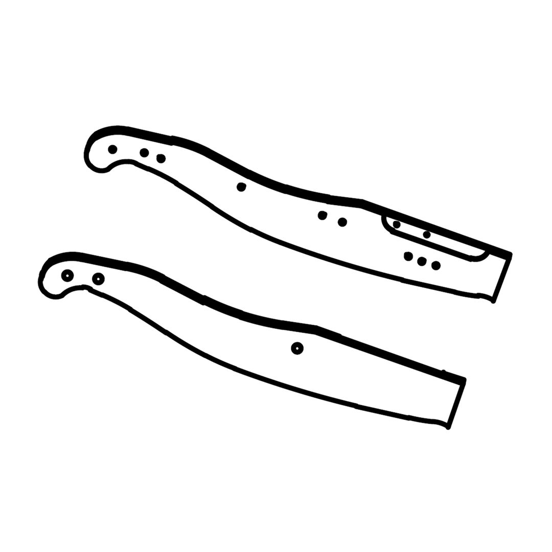 Headboard Wood Leg (L/R)