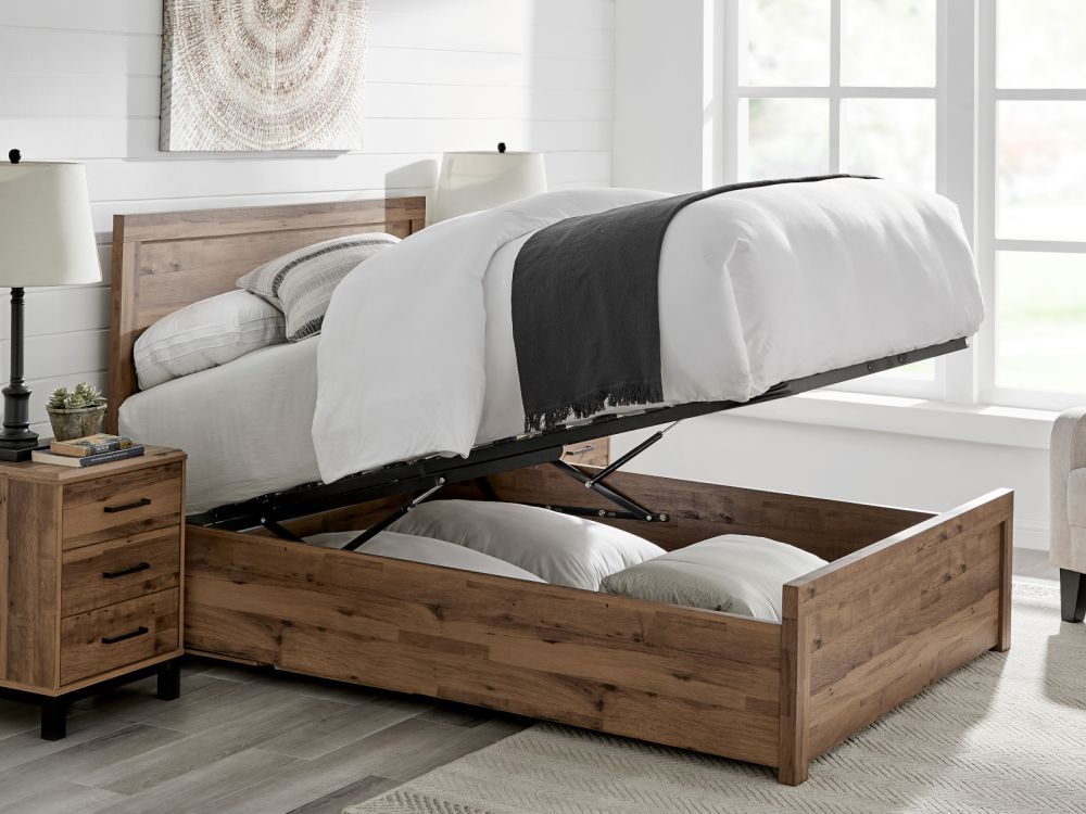 Brookes Wooden Ottoman Storage Bed