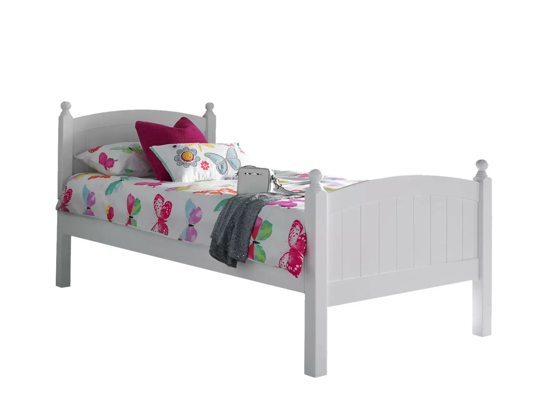 Charleston Solo White Bed Frame