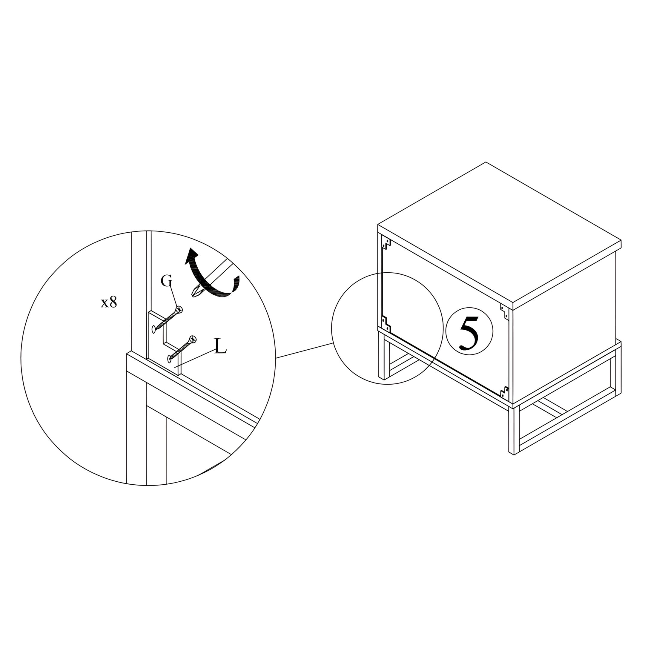 Secure the Frame with L Brackets