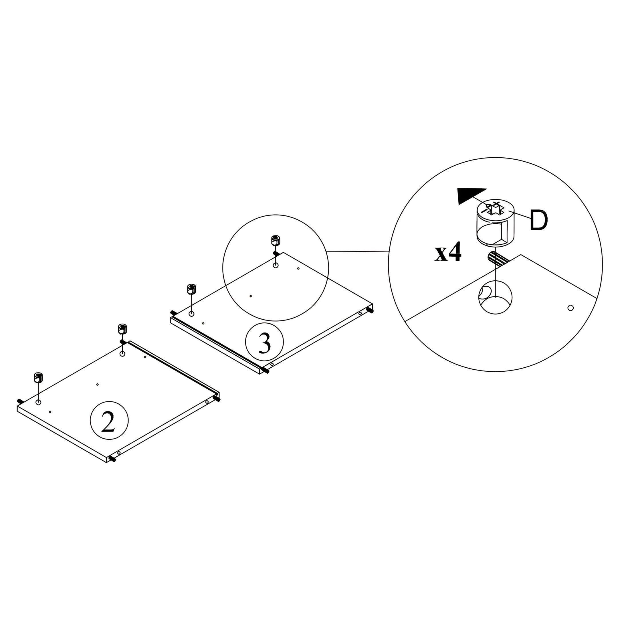 Insert Mini Fix Housings into the Side Panels