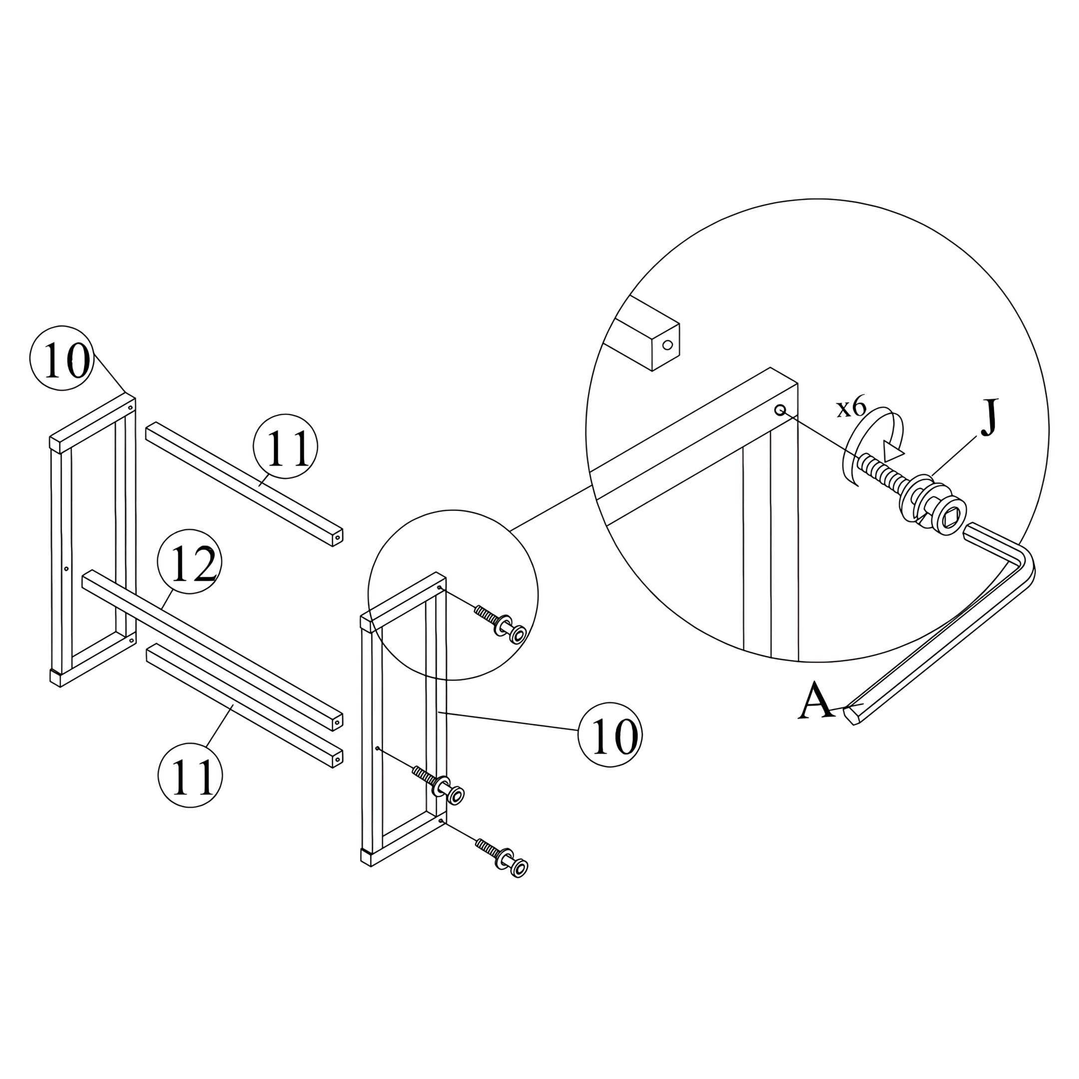 Assemble the Metal Base Frame