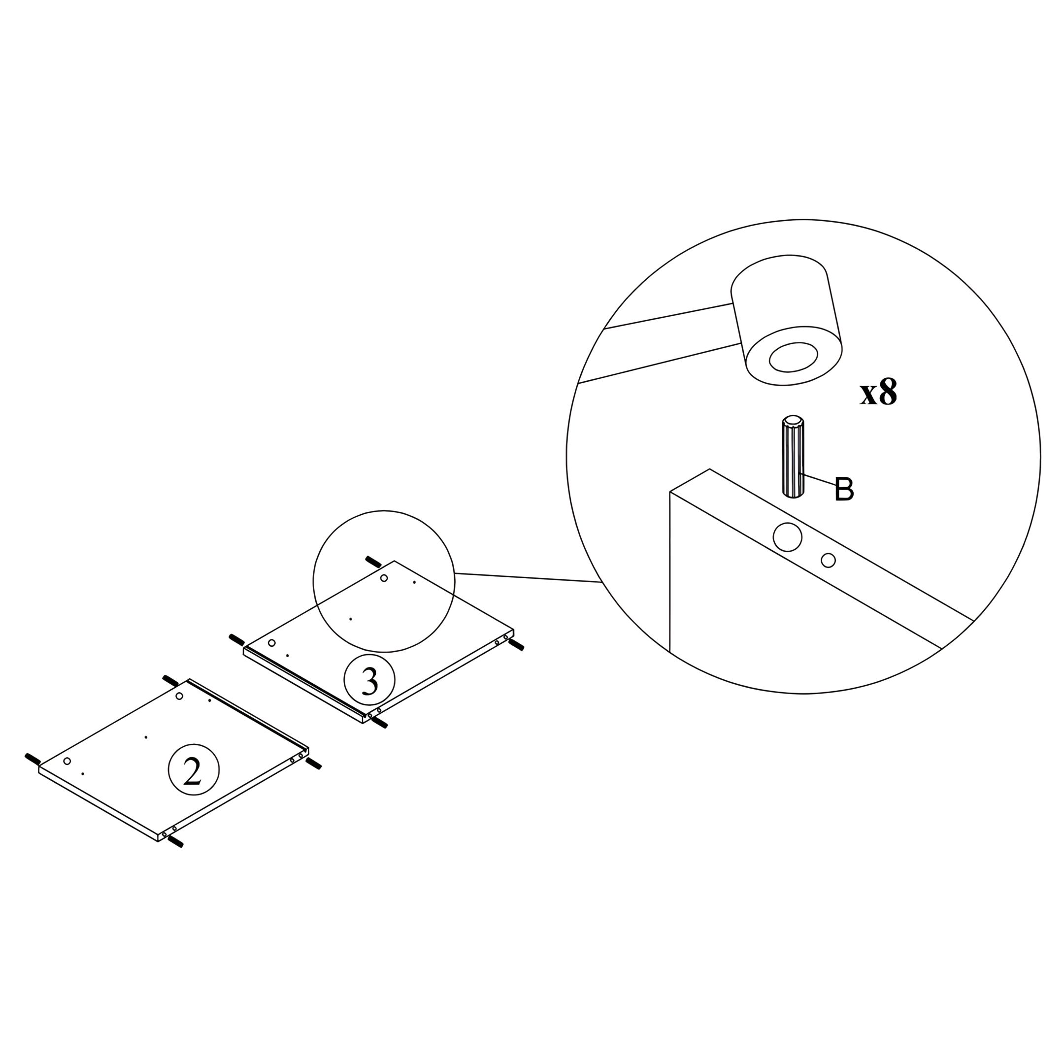 Insert Dowels into Side Panels