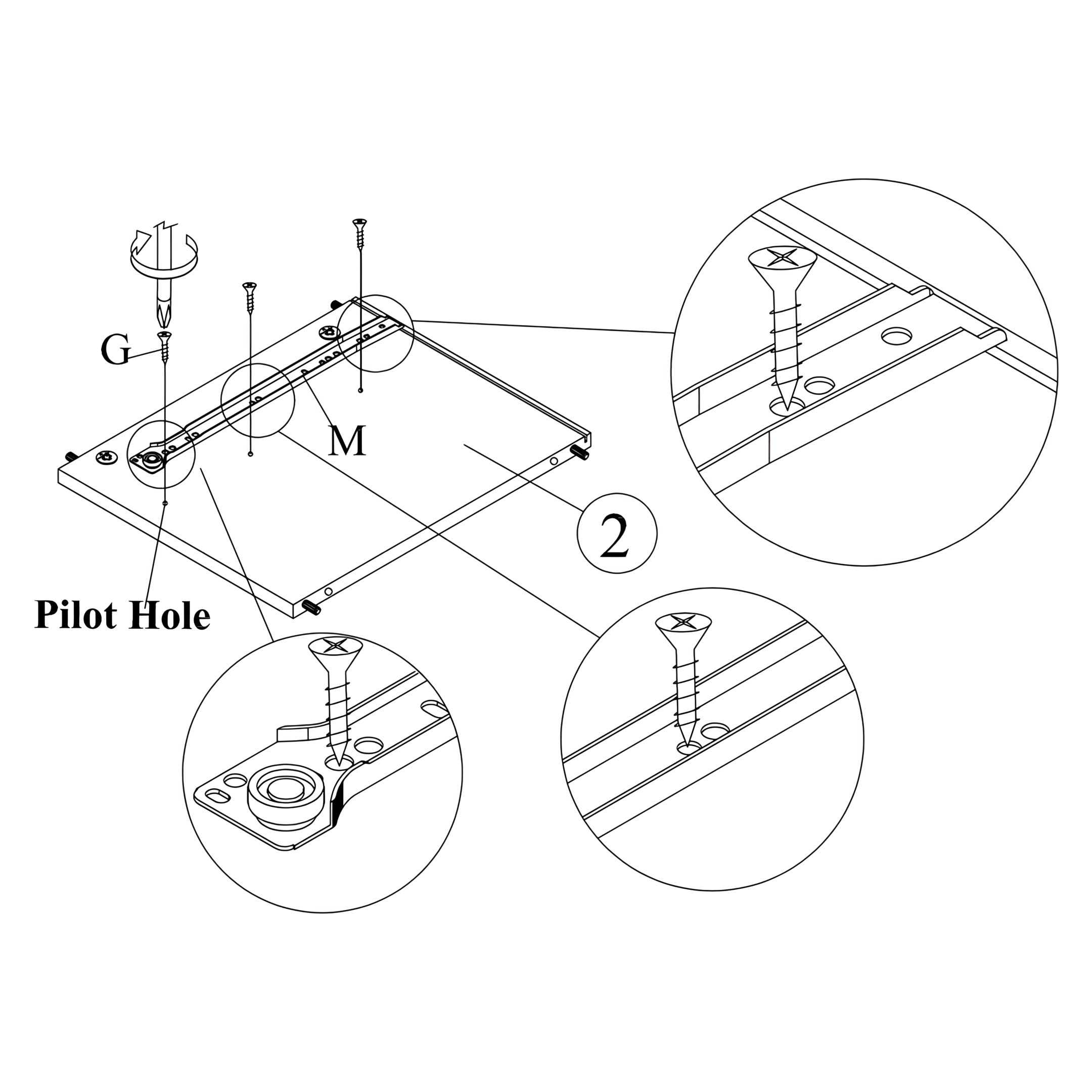 Attach Drawer Slide to the Left Side Panel