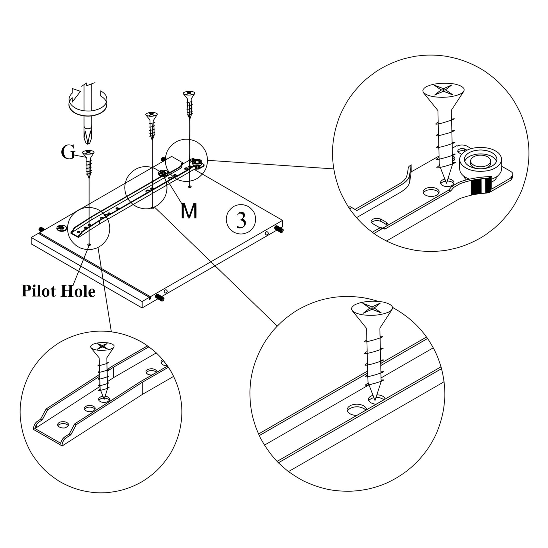 Attach Drawer Slide to the Right Side Panel