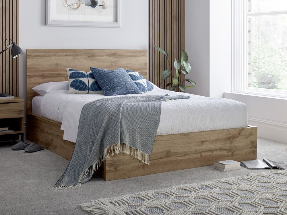 Chicago Wooden Ottoman Storage Bed