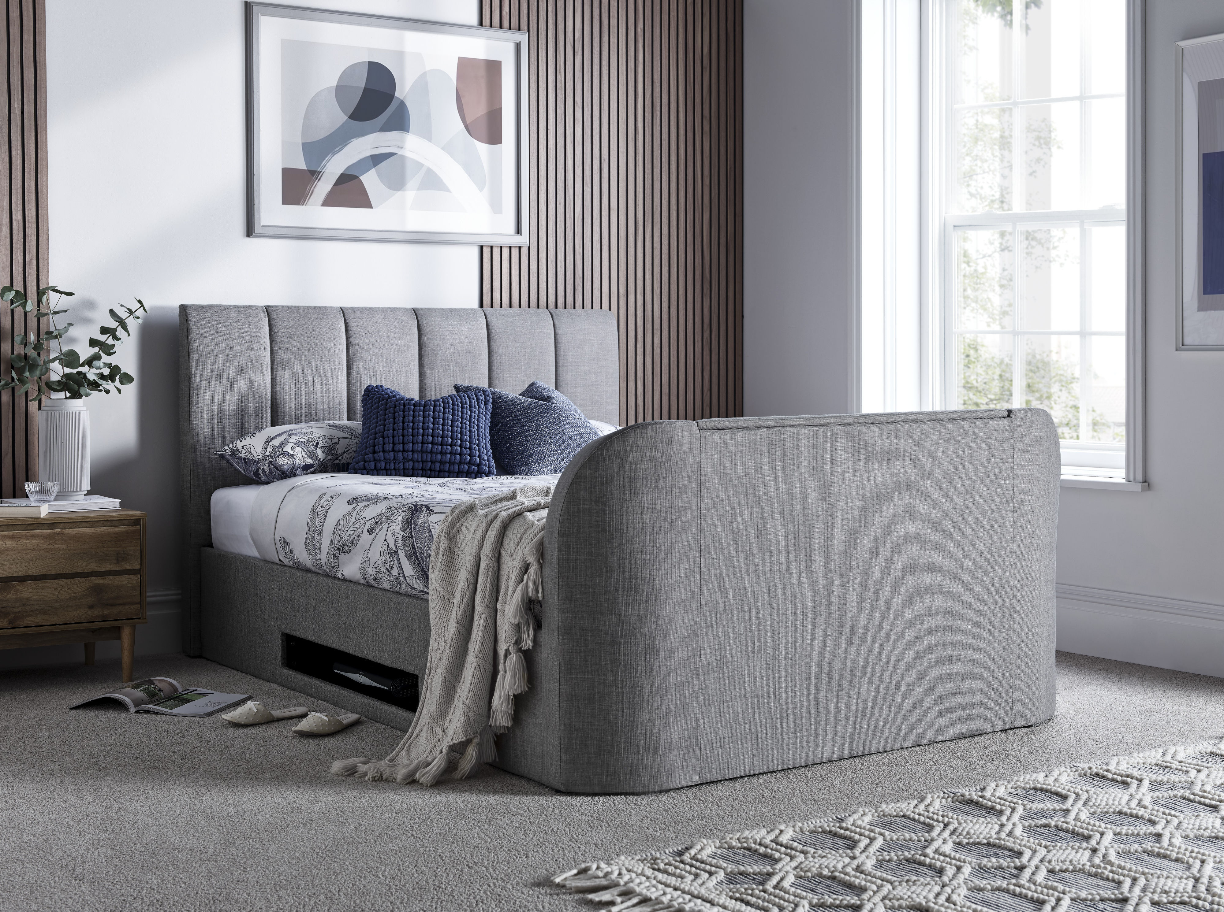 Copenhagen Upholstered Ottoman TV Bed