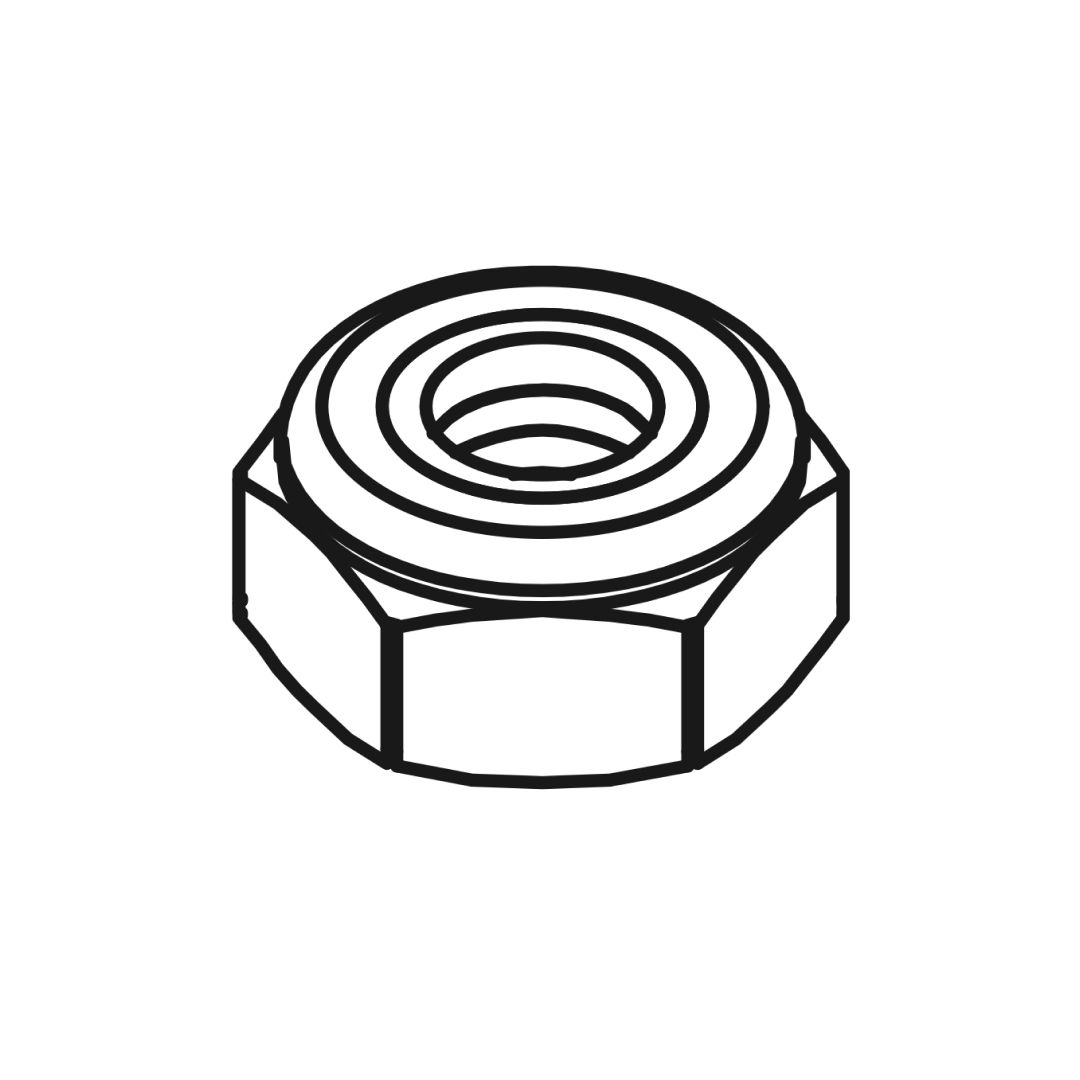 Flanged M8 Lock-nuts