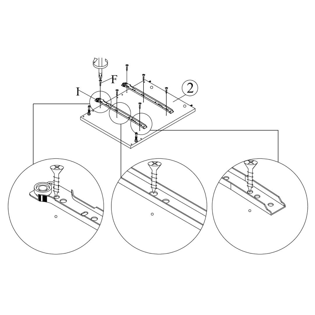 Attach Drawer Slides to Left Side Panel