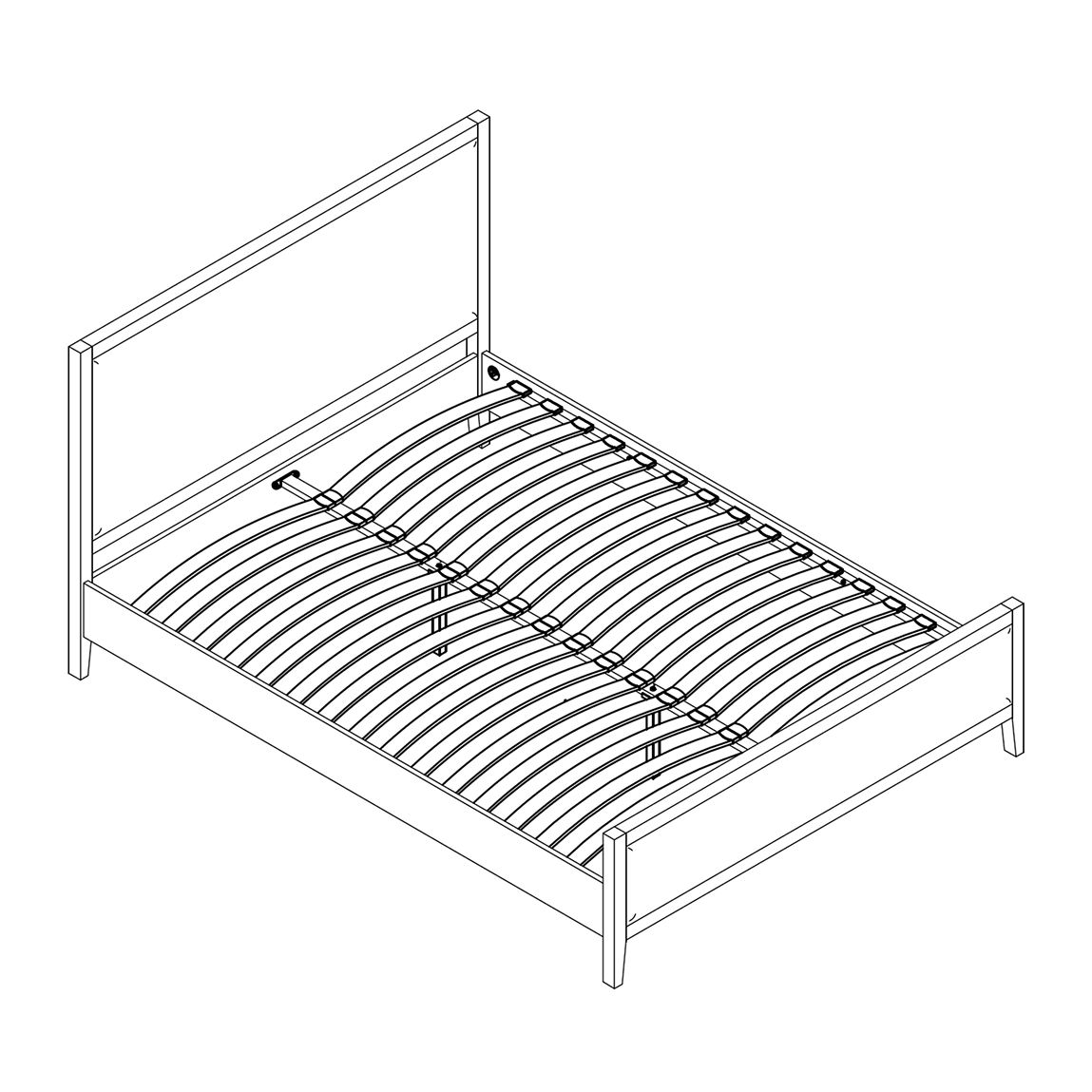 Fontainebleau Oak Bed Frame