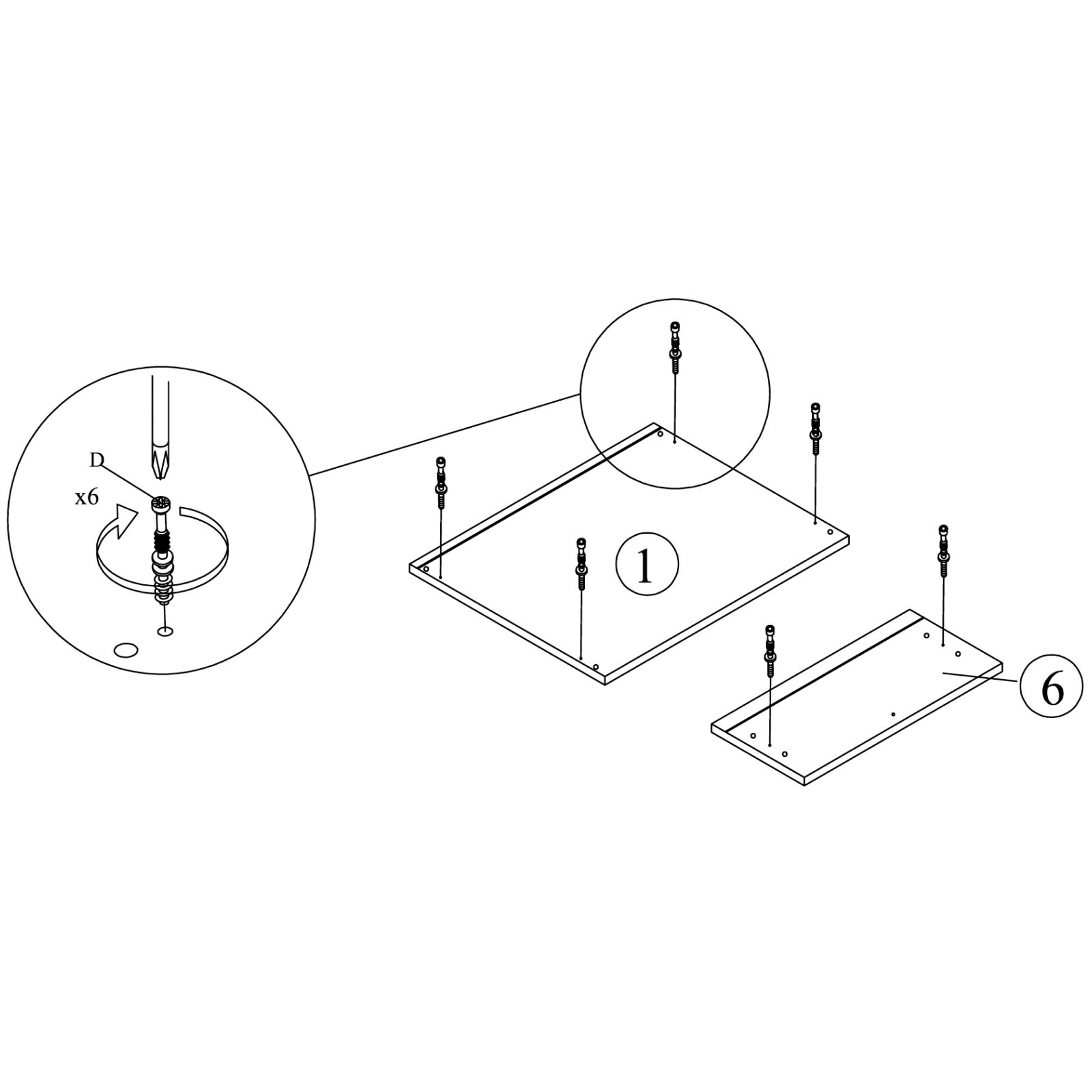 Insert Mini Fix Bolts