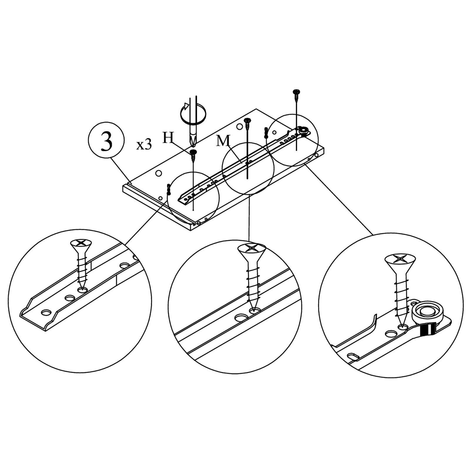 Attach Drawer Slide to Right Panel