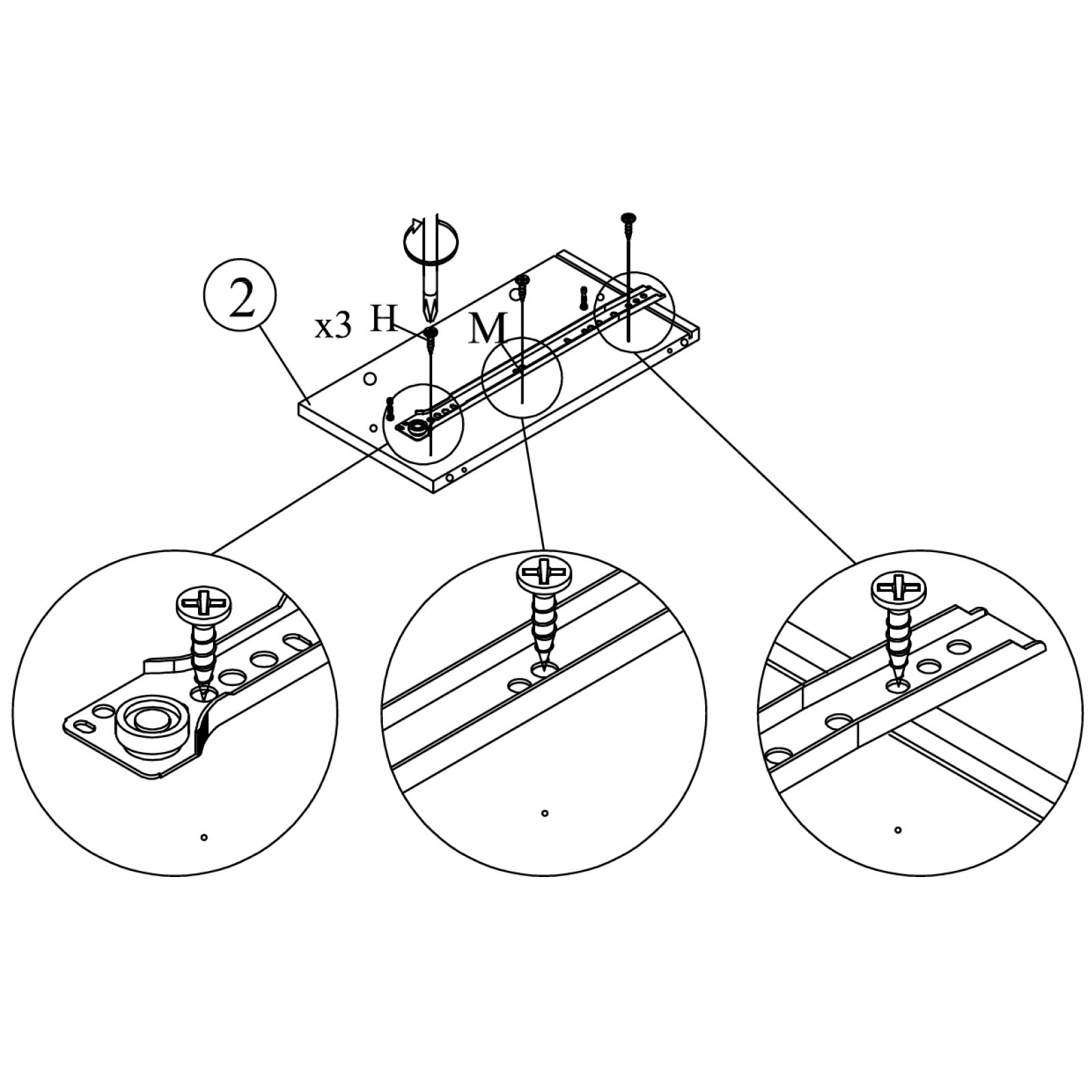 Attach Drawer Slide to Left Panel