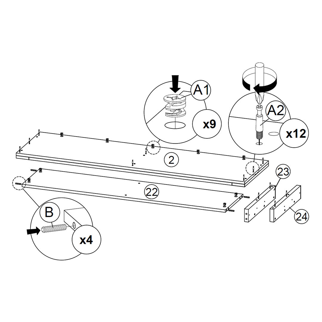 Assemble the Footboard Structure