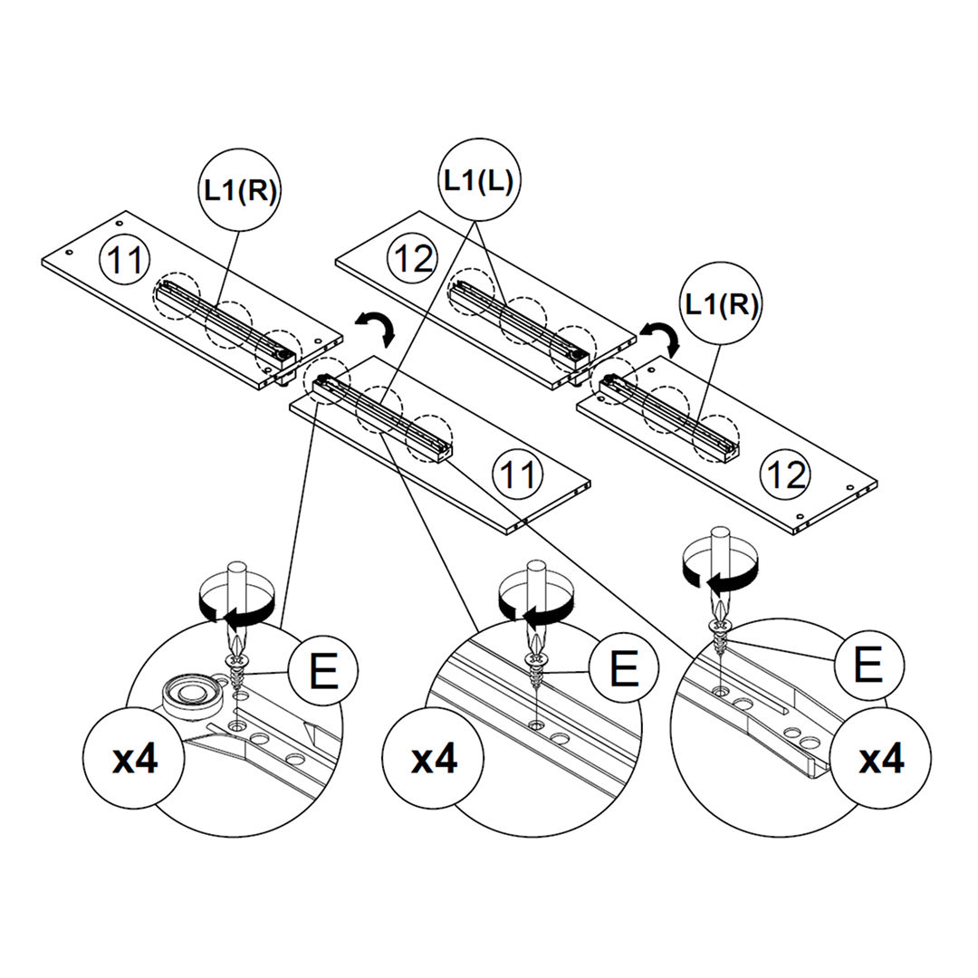 Attach the Drawer Runners