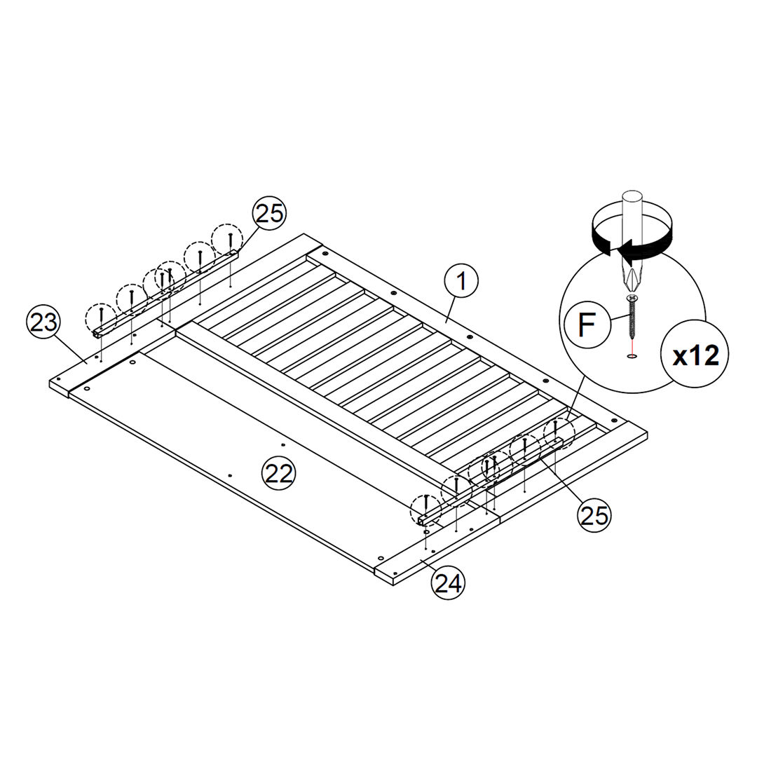 Attach the Headboard Panel and Connector Blocks