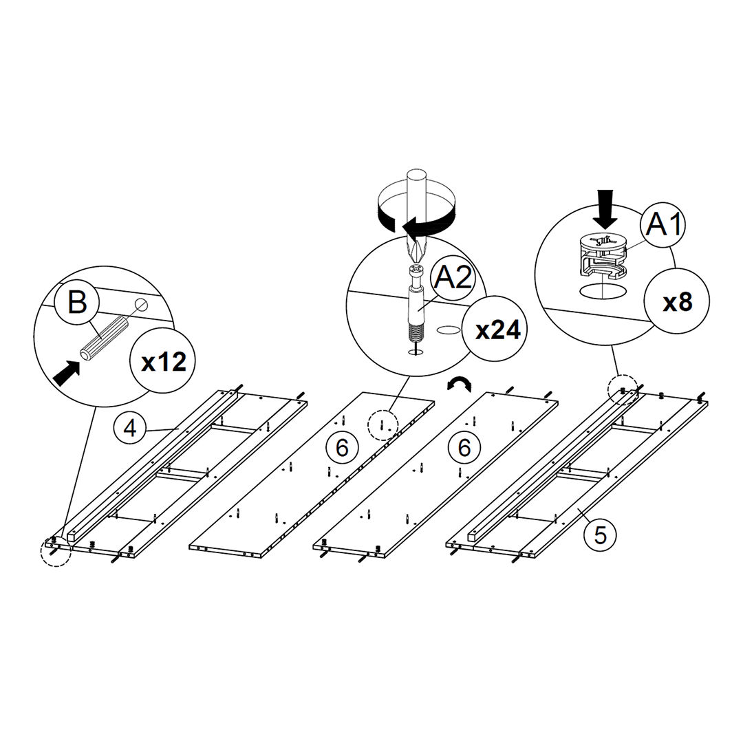 Prepare the Side Panels and Central Dividers