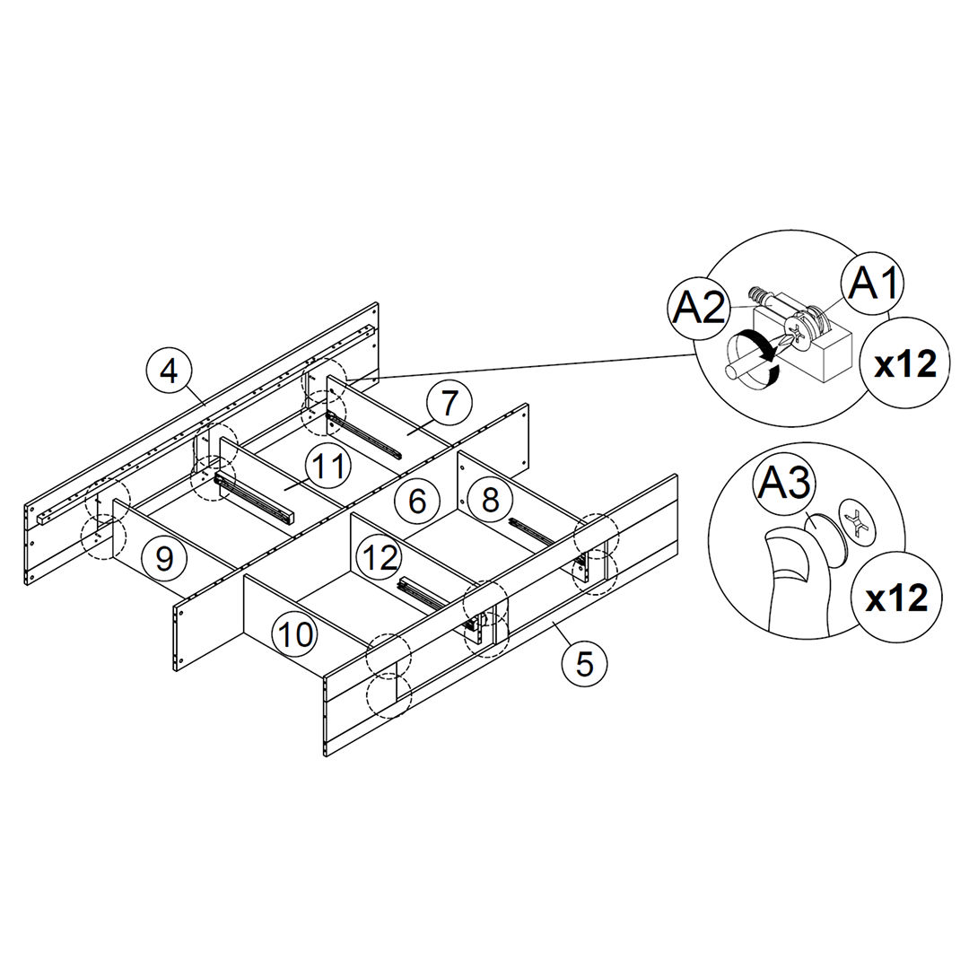 Attach the Side Panels to the Frame