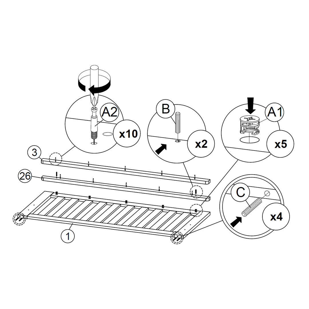 Assemble the Headboard Panel