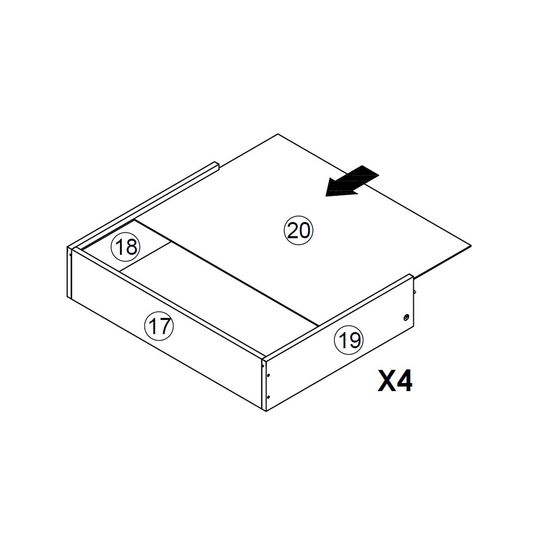 Insert the Drawer Base Panel