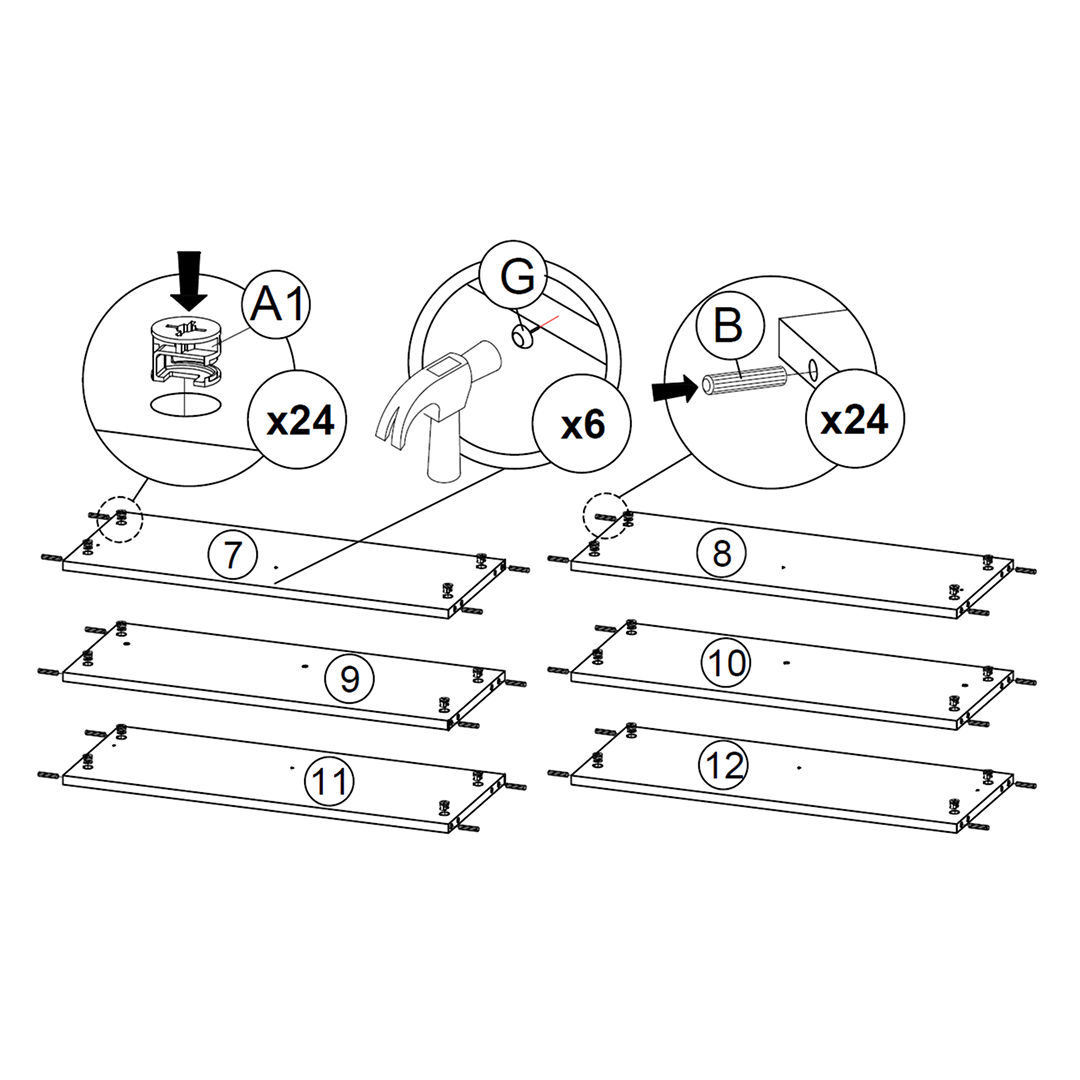 Prepare the Drawer Supports and Internal Panels