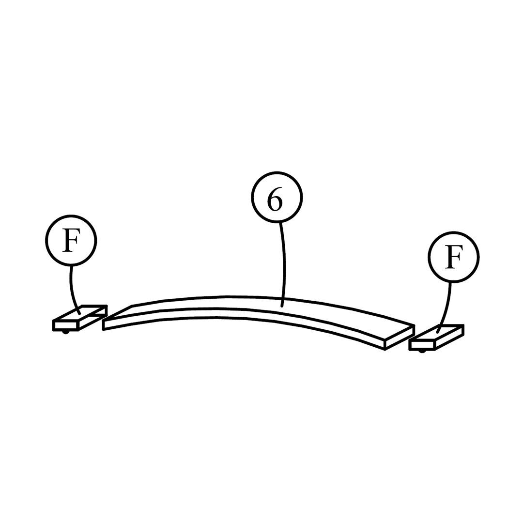 Install plastic caps to slat