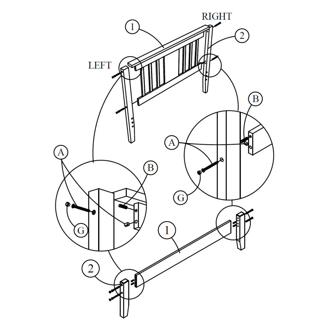 Attach Headboard and Footboard