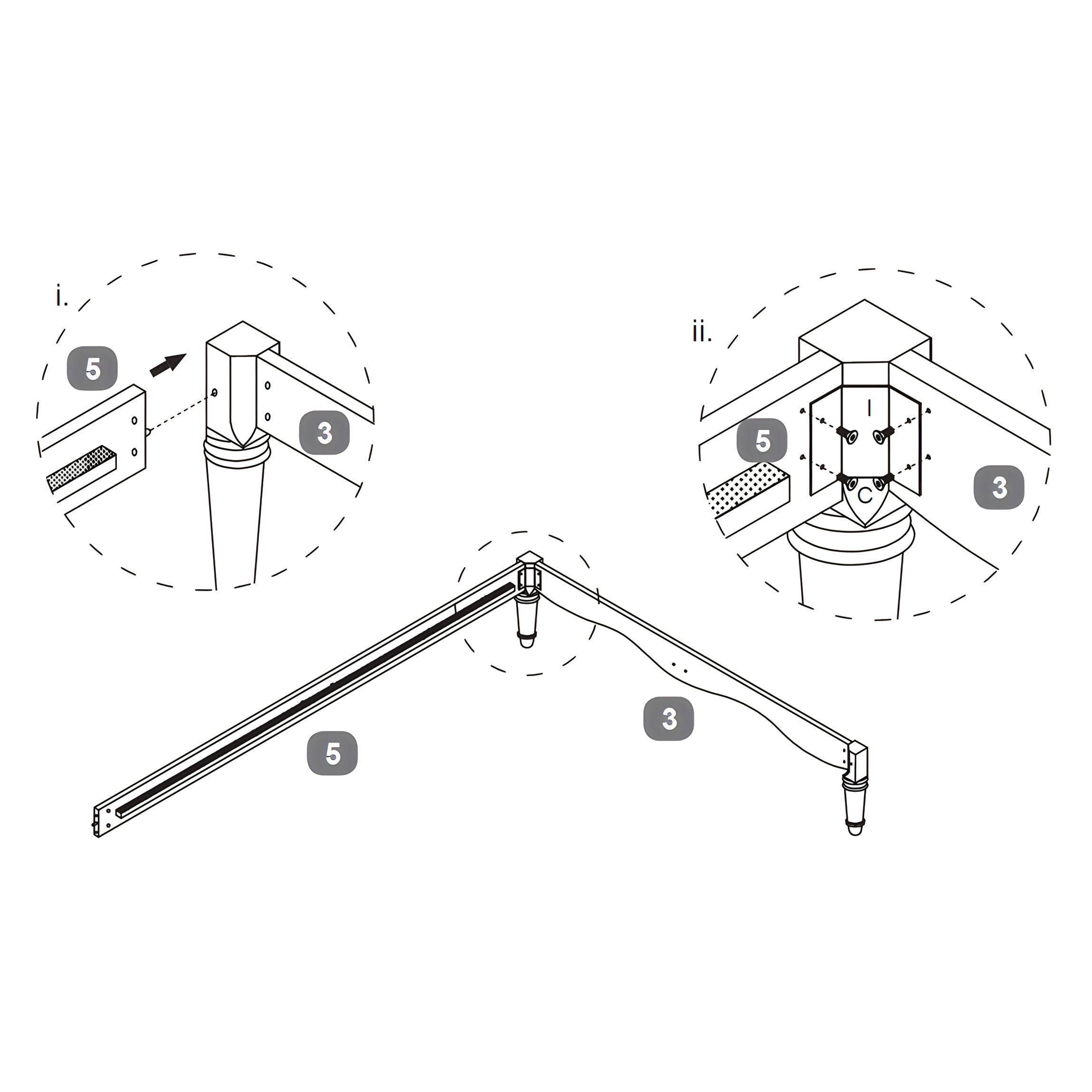 Attach Side Rails to Footboard