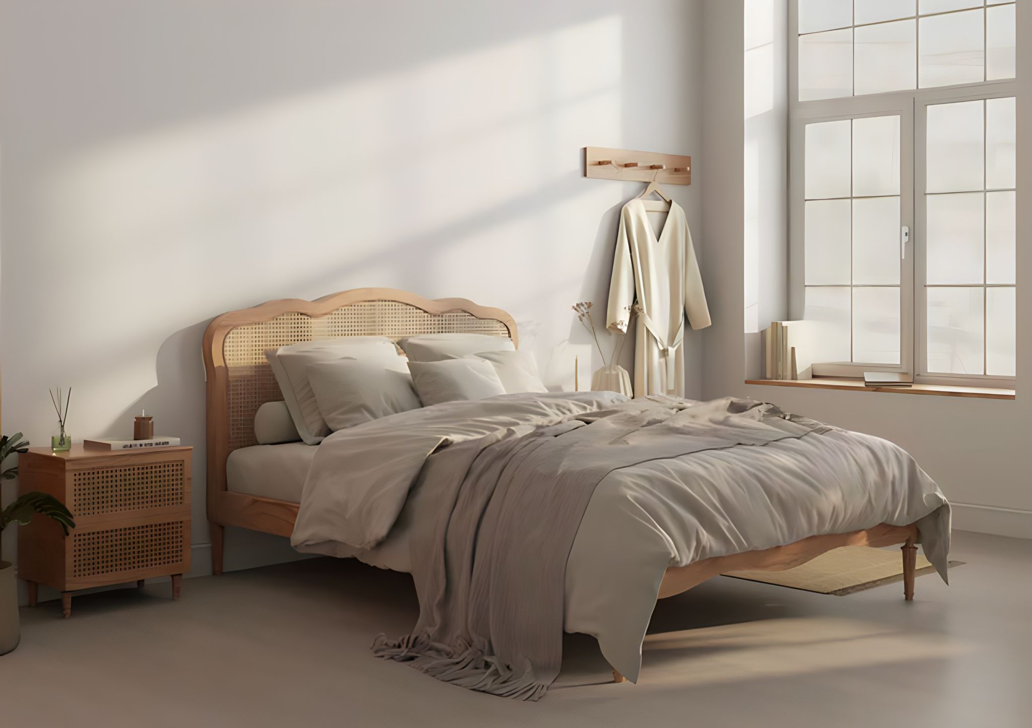 Matilda Rattan Bed Frame