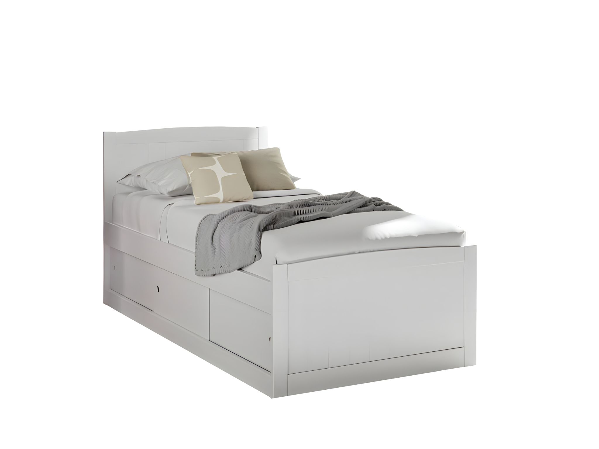 Maxistore 3 Door Wooden Storage Single Bed Frame