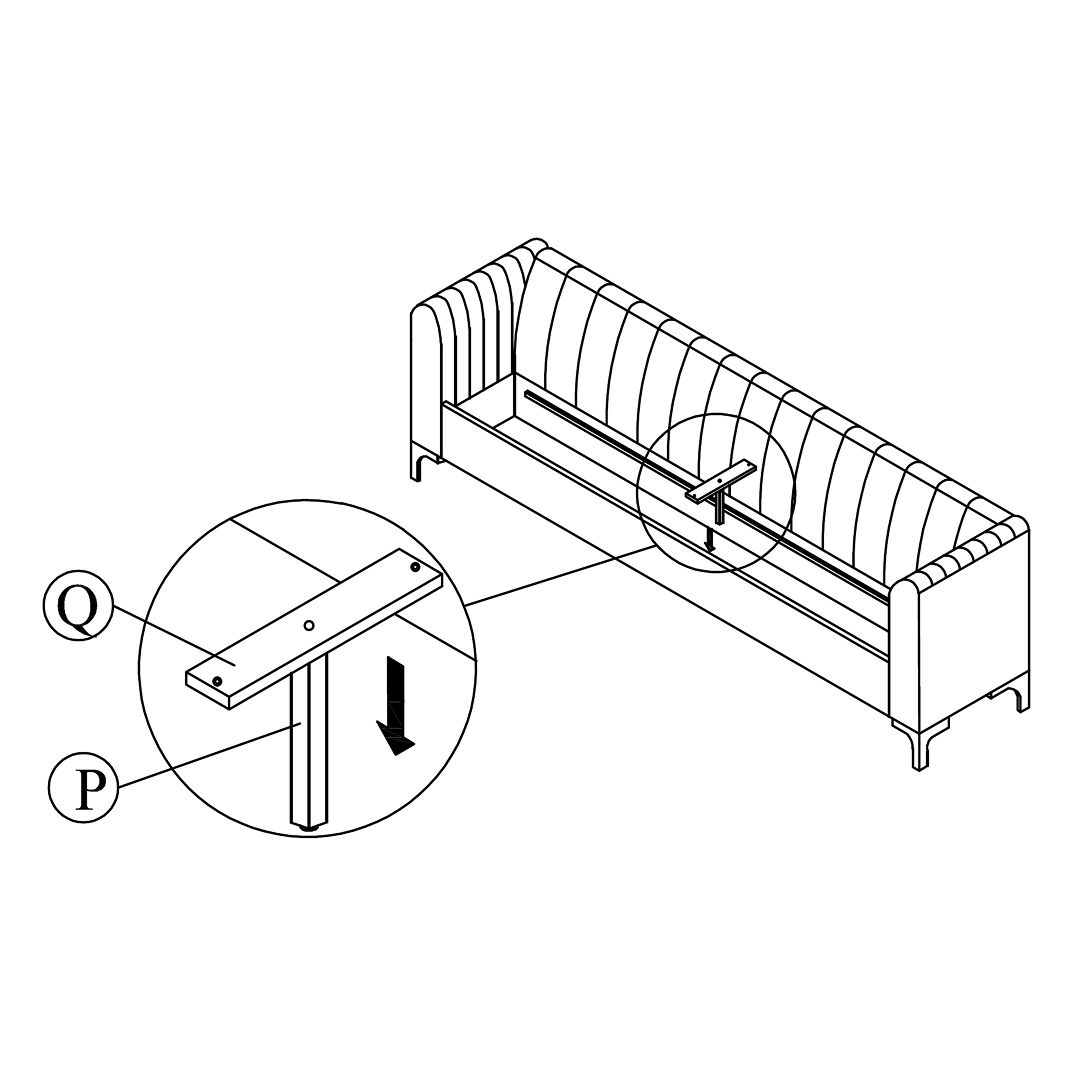 Install Central Slat and Legs