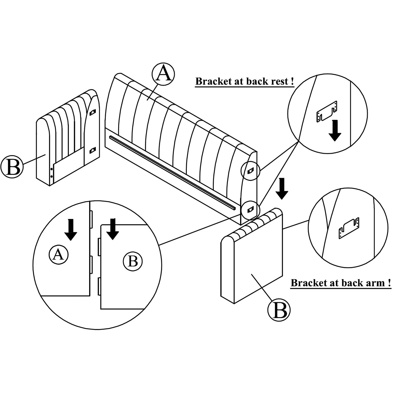 Attach Arm to Backrest