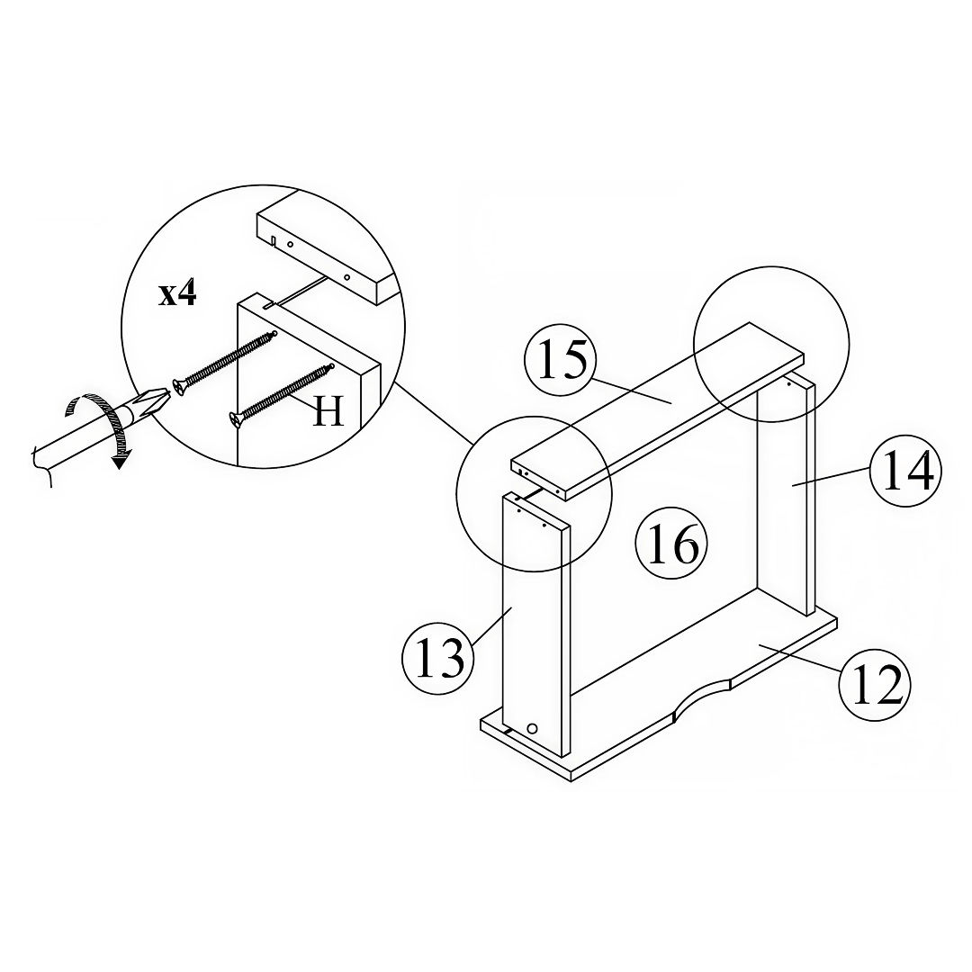 Attach the Drawer Back Panel