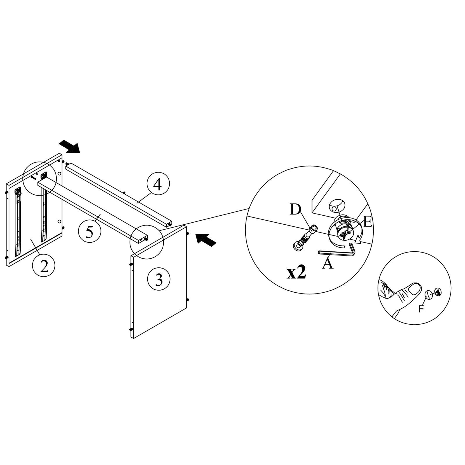 Assemble the Side Panels with Support Rails