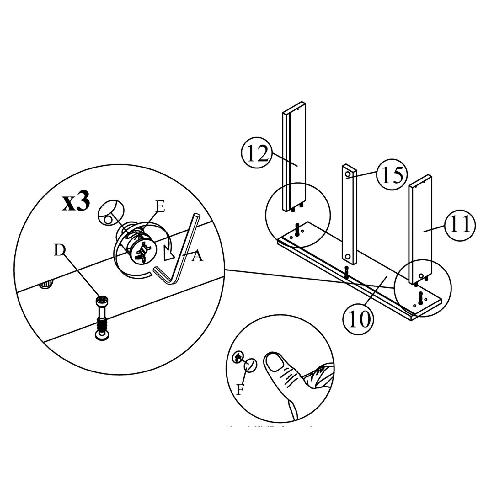 Attach the Side Panels to the Drawer Front