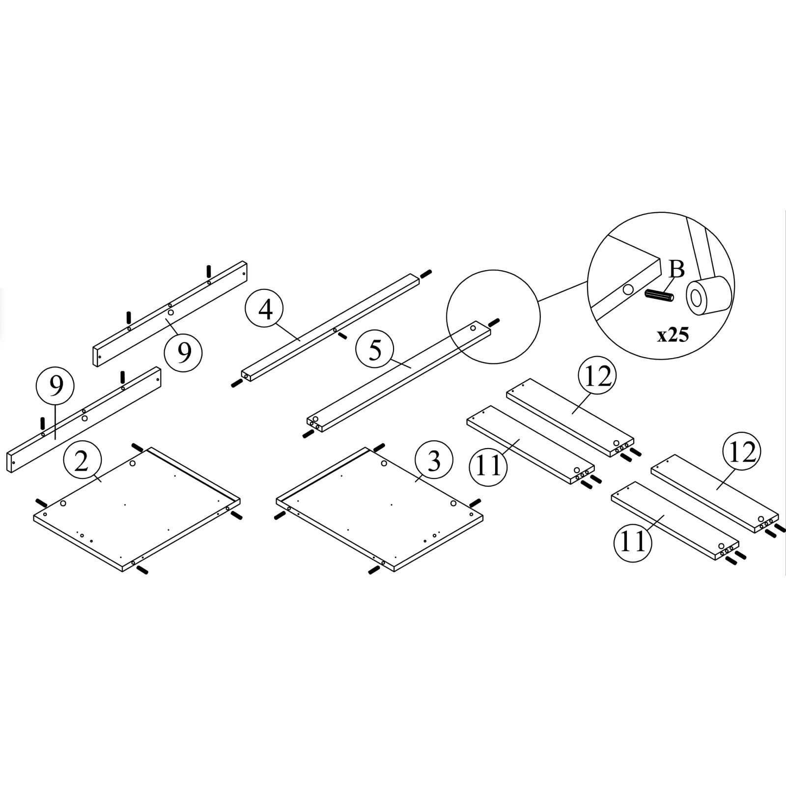 Insert Wooden Dowels