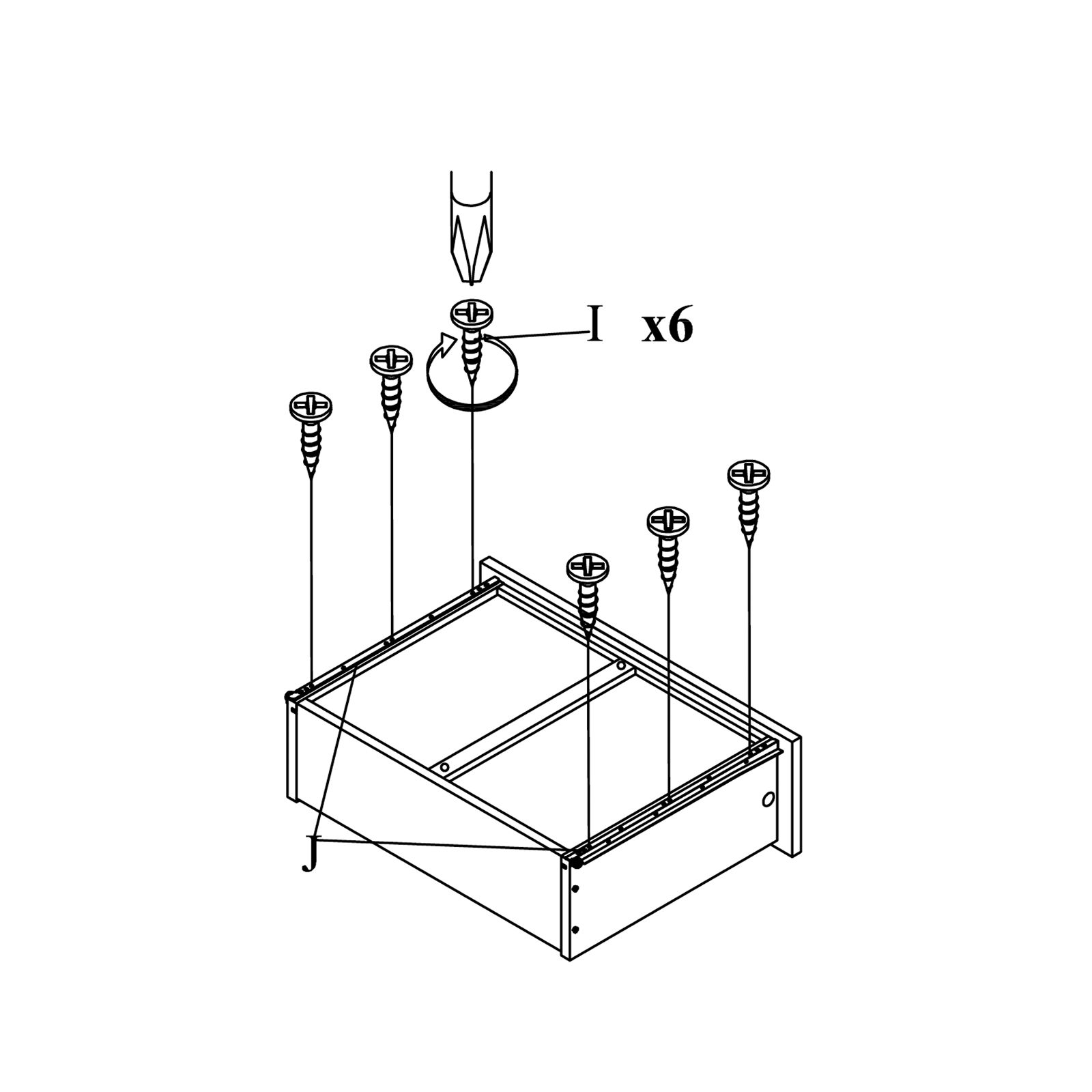 Fix the Drawer Bottom to the Frame