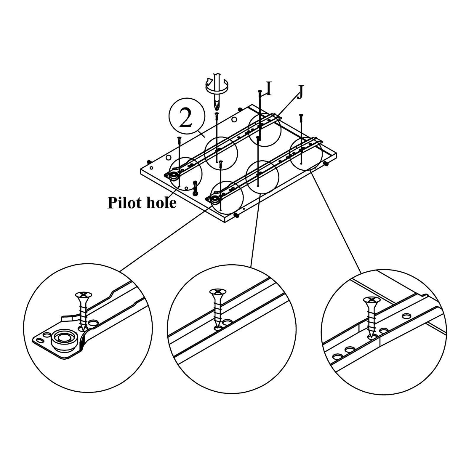 Attach Drawer Slides to Left Side Panel